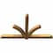 Ekena Millwork Redmond Rough Sawn Timber Gable Bracket, Western Red Cedar, 72"W x 42"H x 4"D x 4"F, 14/12 Pitch GBW072X42X0404RED00RWR - alternate 2